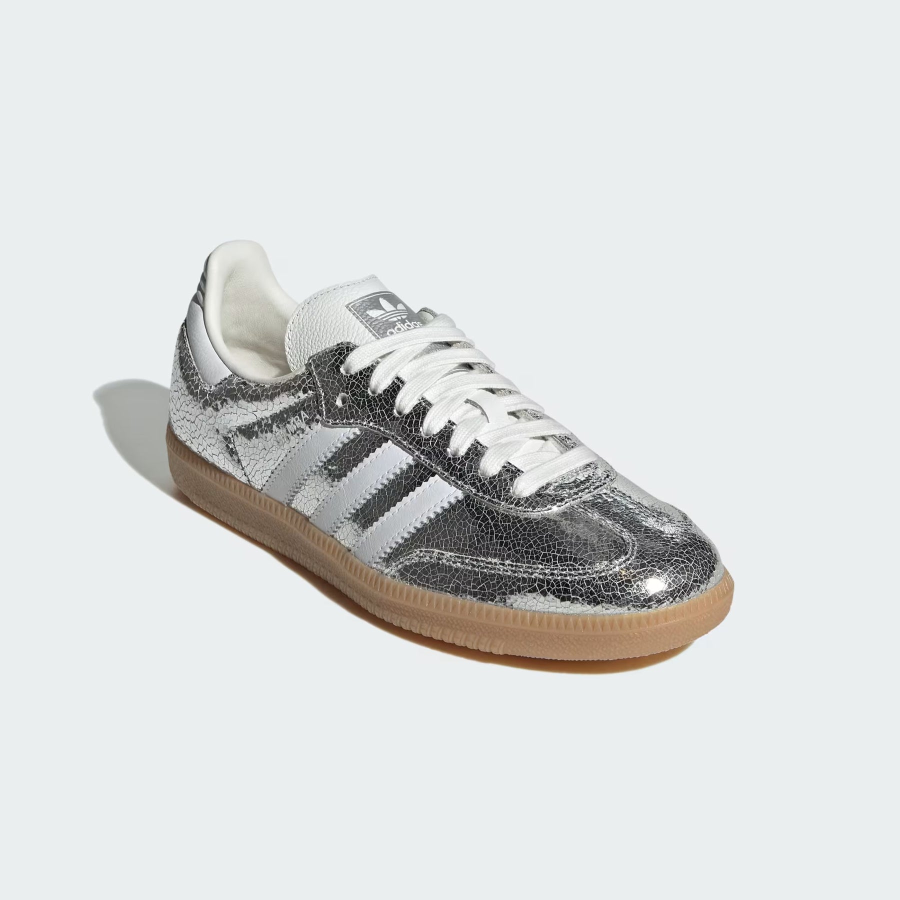 Adidas Samba OG (Argento Metallizzato / Bianco)