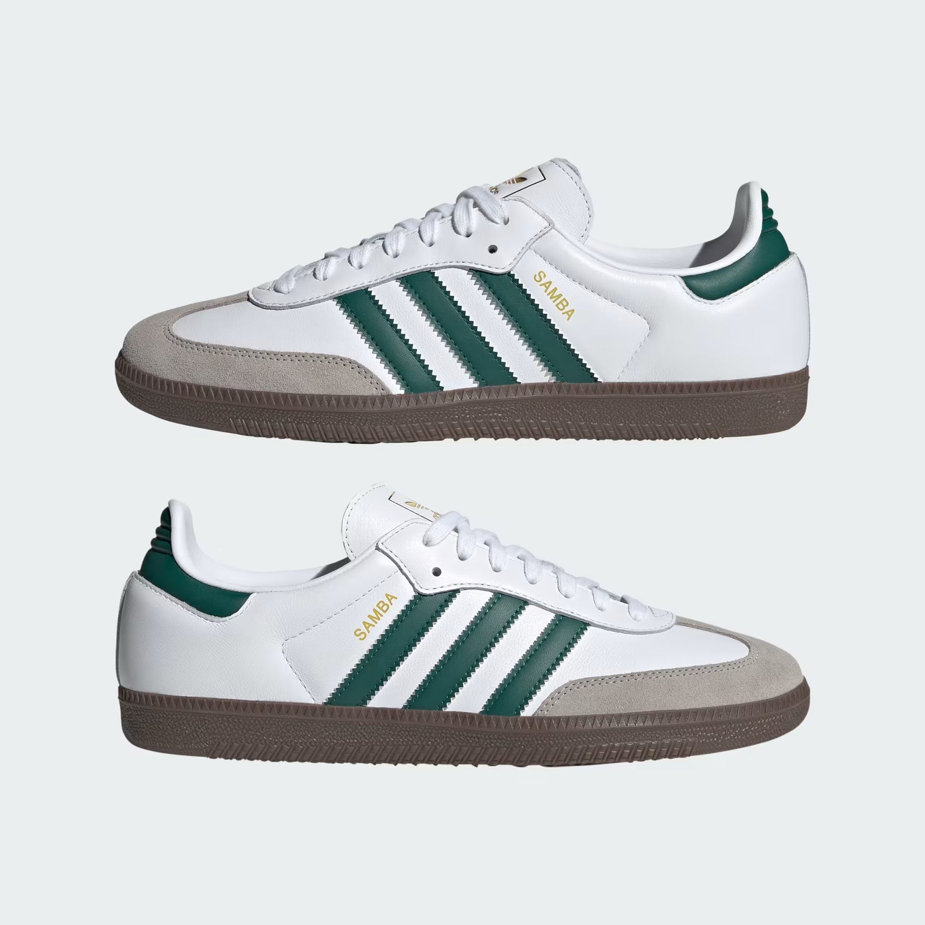 Adidas Samba OG (Bianco / Verde Collegiale)
